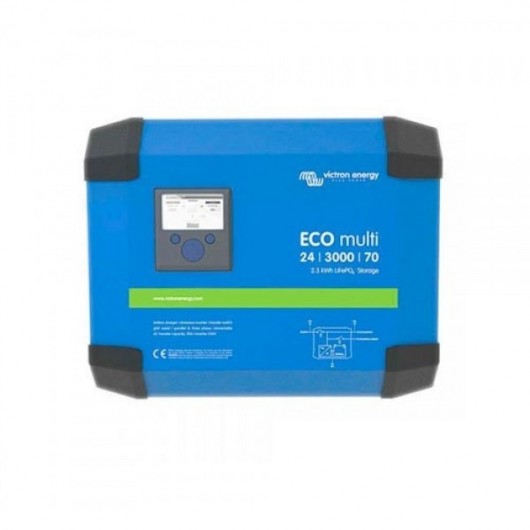 Victron Convertisseur/Chargeur ECOmulti 24/3000/70-50 2,3kWh LiFePO4 Victron Convertisseur/Chargeur ECOmulti 24/3000/70-50 2,3kWh LiFePO4