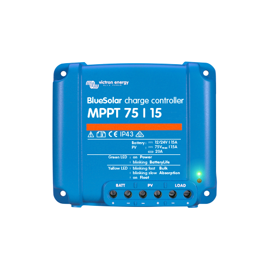 Régulateur de charge BlueSolar MPPT 75 12V / 24V 10/15A