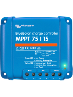 Régulateur de charge BlueSolar MPPT 75 12V / 24V 10/15A